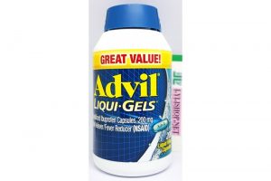Viên uống giảm đau hạ sốt Advil Liqui Gels chai 200 viên nang mềm của Mỹ chứa Ibuprofen 200mg