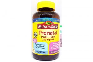 Vitamin tổng hợp cho bà bầu Prenatal Multi DHA 200mg chai 150 viên hãng Nature Made của Mỹ