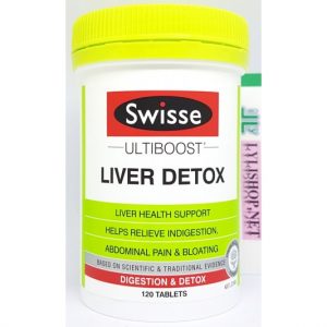 Viên uống bổ gan và giải độc gan Swisse Liver Detox hộp 120 viên của Úc