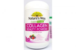 Bột Collagen làm đẹp da tóc móng Nature’s Way Super Foods Collagen Beauty Smoothie hủ 120g từ Úc