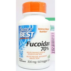 Viên uống hỗ trợ điều trị ung thư Best Fucoidan 70% chai 60 viên hãng Doctor’s Best của Mỹ