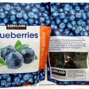 Việt Quất Blueberry sấy khô Kirkland Signature Whole Dried Blueberries 567g từ Mỹ