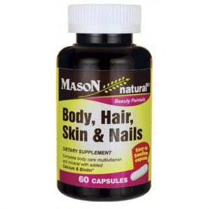 Body, Hair, Skin & Nails 60 viên hãng Mason Natural USA giúp khỏe tóc, đẹp da, chống lão hóa