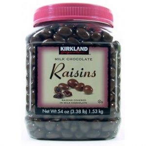 Chocolate Nho Kirkland hộp 1.53kg từ Mỹ