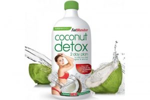 Thanh lọc cơ thể Fat Blaster Coconut Detox 750ml từ ÚC. Tinh chất dầu dừa giúp giảm cân và đào thải mỡ thừa