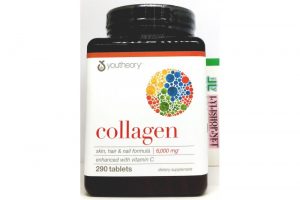 Viên uống đẹp da, móng, tóc Collagen skin hair nail vitamin C chai 290 viên tablets hãng Youtheory của Mỹ