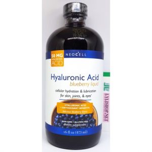 Nước uống đẹp da Hyaluronic Acid blueberry liquid 473ml hương Việt Quất hãng Neocell từ Mỹ