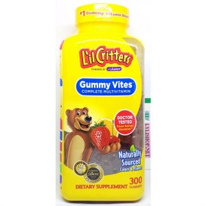 Kẹo Dẻo Bổ Sung Vitamin cho bé Gummy Vites hộp 300 viên hãng L’il Critters từ Mỹ