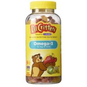 Kẹo Gấu Dẻo Lil Critters Omega-3 hộp 180 viên từ Mỹ cung cấp DHA cho sự phát triển trí não ở trẻ
