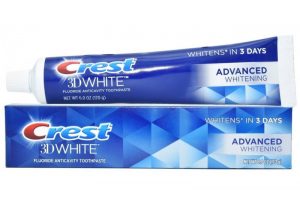 Kem đánh răng Crest 3D White Advanced Whitening tuýp 170g từ Mỹ