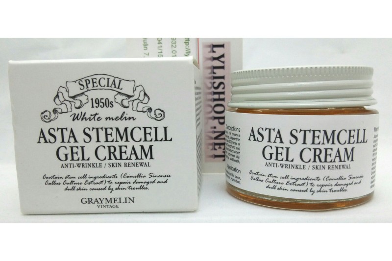 Kem chống lão hóa Asta Stemcell Gel Cream hãng Graymelin hủ  50g từ Hàn Quốc