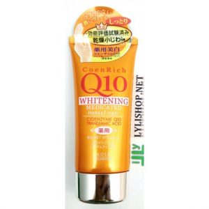 Kem dưỡng da tay Kose CoenRich Q10 Whitening Tranexamic Acid 80g màu cam từ Nhật