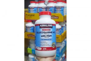 Kirkland Glucosamine 375 viên glucosamine HCl 1500mg MSM 1500mg giảm đau khớp hiệu quả