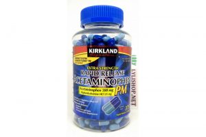 Kirkland Rapid Release Acetaminophen 500mg Diphenhydramine HCL 25mg 375 viên từ Mỹ