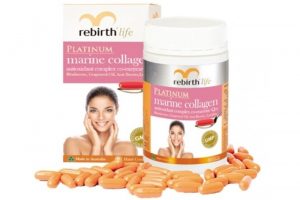Platinum Marine Collagen hộp 60 viên hãng Rebirth Life từ Úc cho da căng mịn