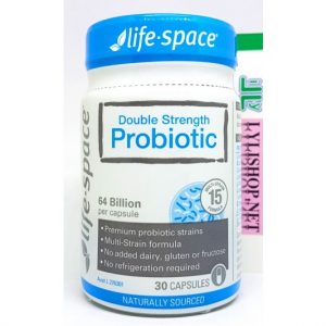 Men vi sinh 64 tỉ lợi khuẩn Probiotic Double Strength 64 Billion chai 30 viên hãng Life Space từ Úc