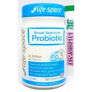 Men vi sinh 32 tỉ lợi khuẩn Probiotic Double Strength 32 Billion chai 60 viên hãng Life Space từ Úc