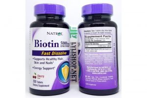 Natrol Biotin 5000mcg chai 250 viên từ Mỹ. Viên uống mọc tóc, chăm sóc da, móng, tóc