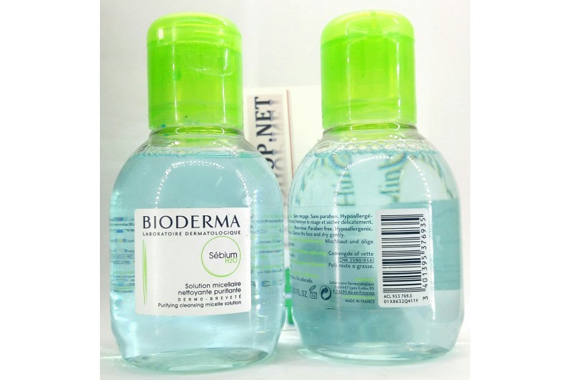 Tẩy Trang Bioderma Sébium H20 chai 100ml màu xanh cho da dầu