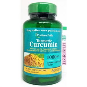 Tinh chất nghệ vàng Puritan's Pride Turmeric Curcumin 1000 mg chai 60 viên từ Mỹ