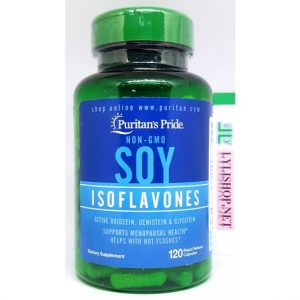 Tinh chất mầm Đậu Nành Soy Isoflavones 750 mg hộp 120 viên Puritan's Pride giảm bốc hỏa ở phụ nữ