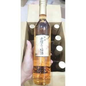 Rượu mơ vẩy vàng Kikkoman chai 500ml từ Nhật Bản