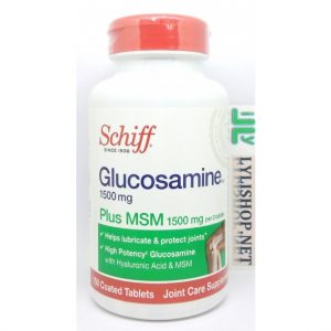 Schiff Glucosamine 1500mg plus MSM 1500mg chai 150 viên bổ sụn khớp từ Mỹ