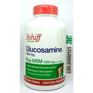 Schiff Glucosamine 1500 mg Plus MSM 1500mg chai 200 viên của Mỹ