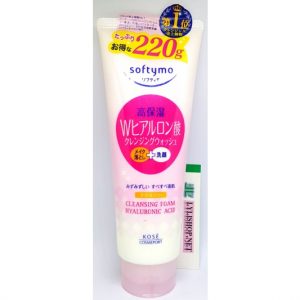 Sữa rửa mặt Kose Softymo Cleansing Foam Hyaluronic Acid tuýp 220g từ Nhật