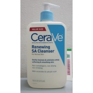 Sữa Rửa Mặt Ngừa Mụn CeraVe Renewing SA Cleanser chai 473 ml từ mỹ - cho da thường