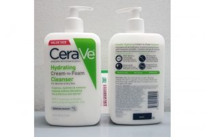 Sữa rửa mặt tẩy trang dưỡng ẩm Cerave Hydrating Cream To Foam Cleanser chai 473 ml từ mỹ - cho da thường và da khô