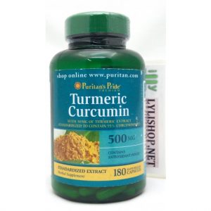 Tinh chất nghệ vàng Puritan Pride Turmeric Curcumin 500 mg chai 180 viên từ Mỹ