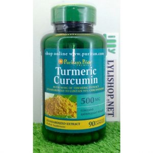 Tinh chất nghệ vàng Puritan Pride Turmeric Curcumin 500 mg chai 90 viên từ Mỹ