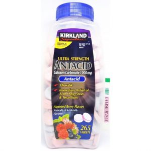 Giảm đau dạ dày Ultra Strength Antacid 1000 mg chai 265 viên hãng Kirkland từ Mỹ