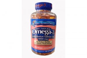Viên dầu cá hồi Pure Alaska Omega Wild Alaskan Salmon Oil Omega 3 1000 mg chai 180 viên của Mỹ