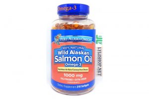 Viên dầu cá hồi Pure Alaska Omega Wild Alaskan Salmon Oil Omega 3 1000 mg chai 210 viên của Mỹ