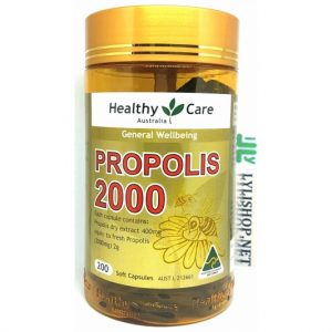 Viên uống keo ong Healthy Care Propolis 2000mg 200 viên của Úc