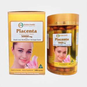 Nhau Thai Cừu Golden Health Placenta 50000mg chai 100 viên của Úc