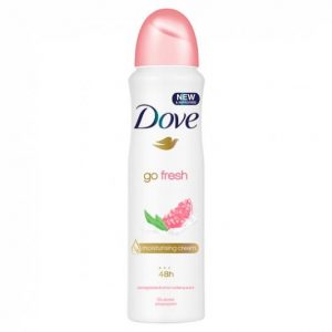 Xịt khử mùi Dove Go Fresh 48h 150 ml từ nước Anh mùi Hương Lựu