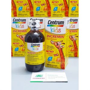 Siro vitamin tổng hợp Centrum Kids Incremin Iron Mixture Dành Cho Trẻ Biếng Ăn chai 200 ml của Úc
