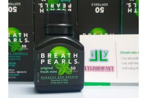 Viên uống thơm miệng Breath Pearls Original hộp 50 viên của Úc